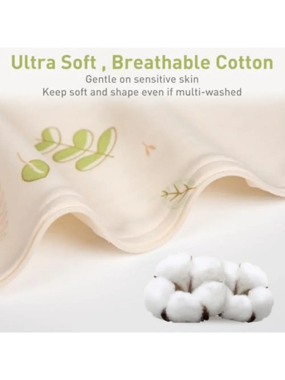 Soft Organic Cotton Swaddles for Newborns 0-3 Months | Arms Up Design, Unisex